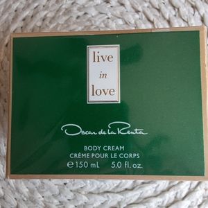 Oscar de la Renta Live in Love Body Cream NIB